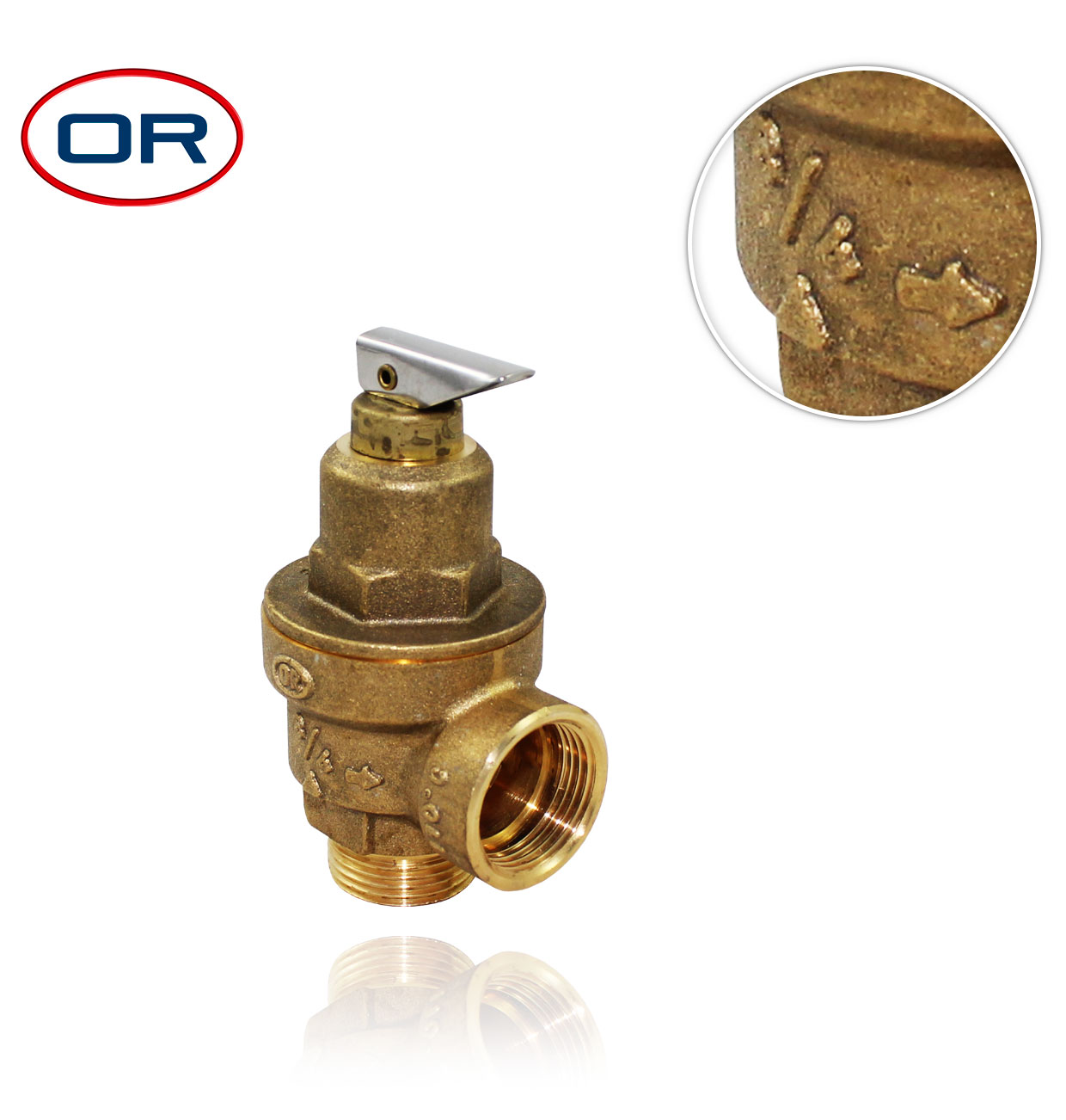 R3/4" 6bar MF SAFETY VALVE with membrane + fixed flow rate