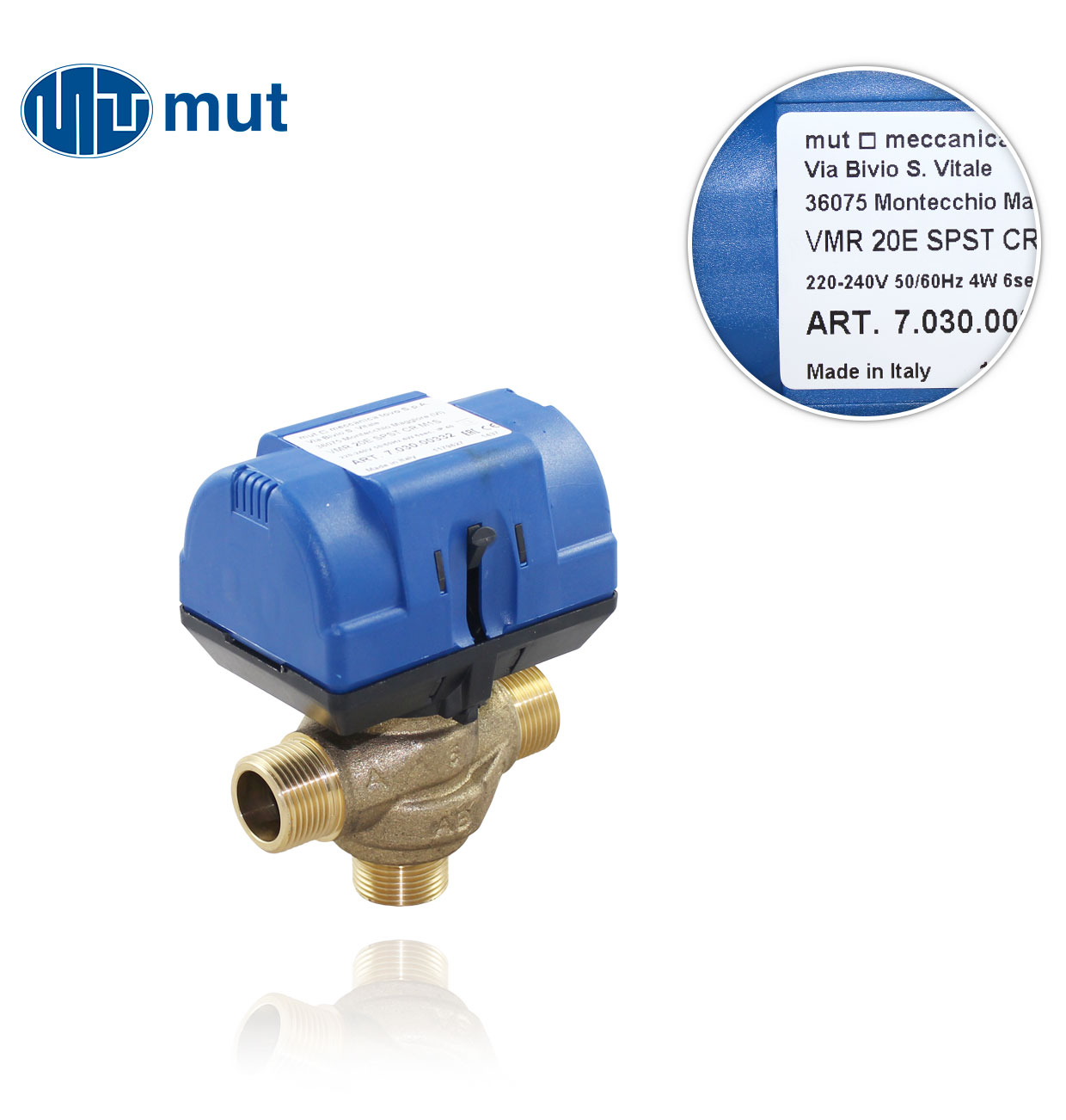 VMR 20 E SPST CR M1S 230V 3/4"MMM wireless ZONE VALVE with MUT microswitch