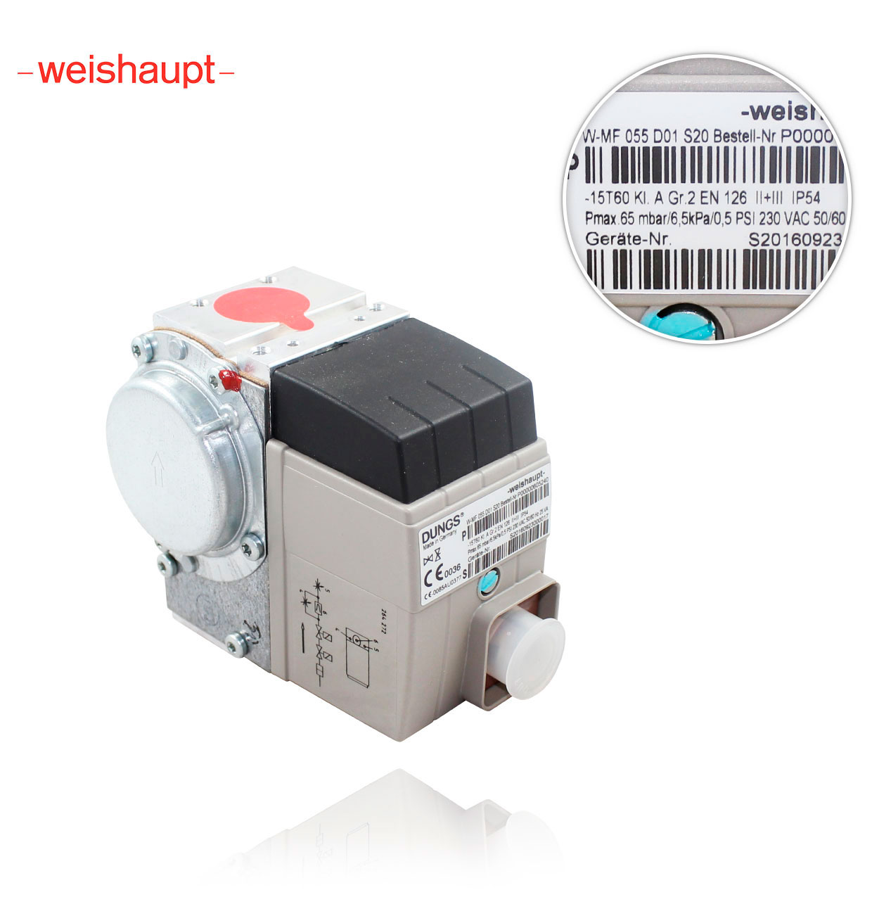 WEISHAUPT 605240 W-FM055 D01 S20t Rp 1/2 230V WG5